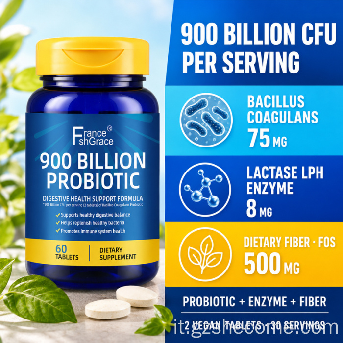 Probiotici Shecome Nutrition Essentials con enzima lattasi